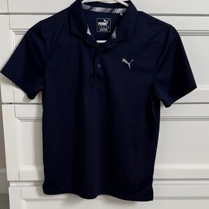 Puma Kids Navy Polo Shirt